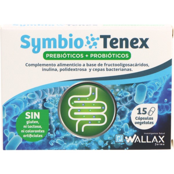 Symbiotenex Probiótico y Prebiótico 15 Cápsulas