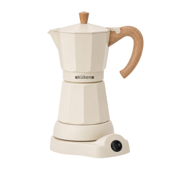 Cafetera elc. italiana blanca 6 tz 480w